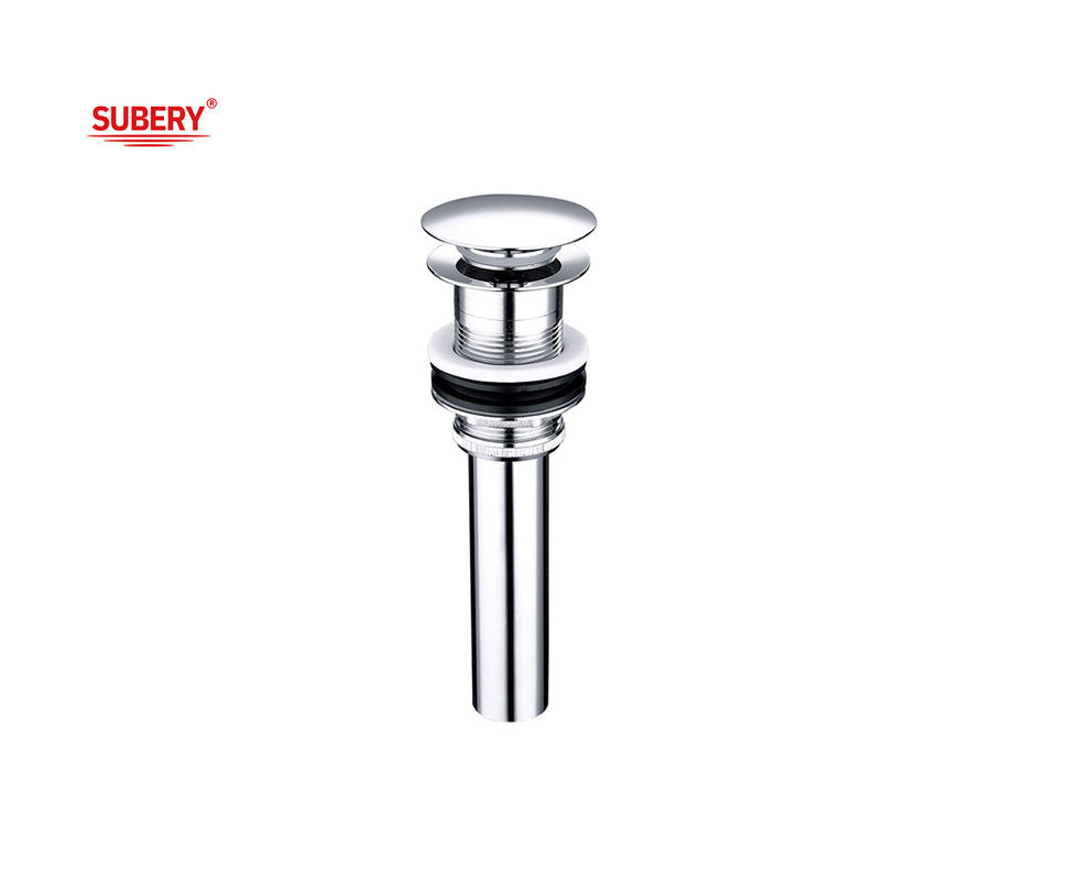 Déchets de lavabo chrome OEM égouts en laiton pour éviers avec bouchons de tuyaux