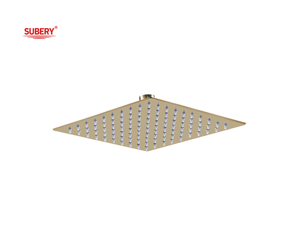 Pluie en acier inoxydable SUS304 Carré Colonne de salle de bain de couleur dorée 8 &quot; 10 &quot; 12 &quot; OEM