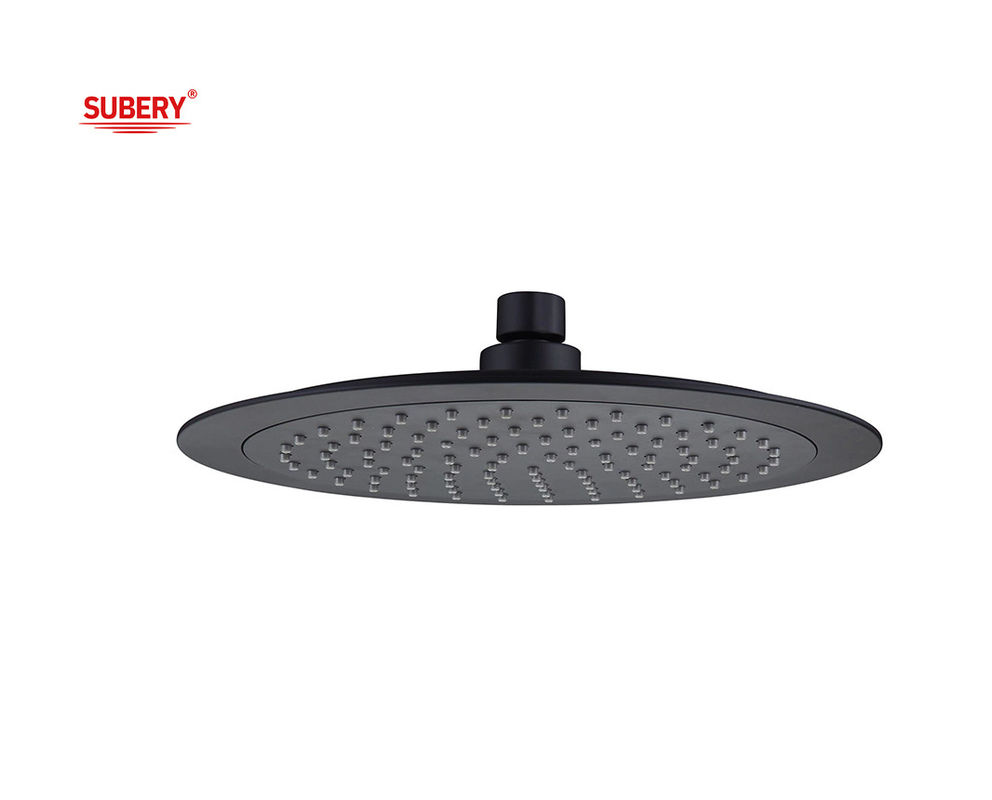 OEM ABS en plastique rond tête de douche de pluie Colonne de salle de bain noire
