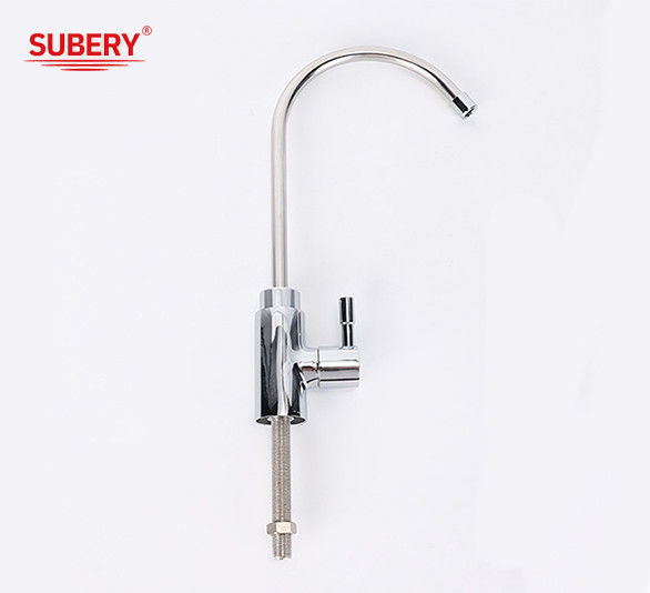 Un seul levier haut bassin mélangeur robinet salle de bain chrome laiton long manche robinet d'eau chaude et froide