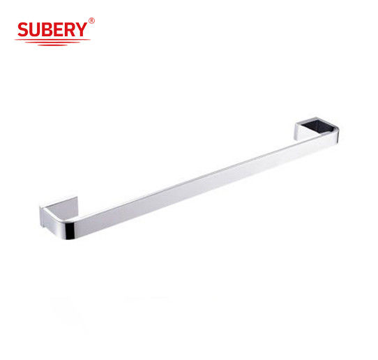 Barre à serviette unique en laiton salle de bain couleur chrome de haute qualité OEM nobel pièce de montage en laiton base en laiton