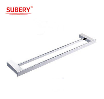 Accessoires de salle de bains de haute qualité Solid Double Poles Toilettes Rails Double Barres