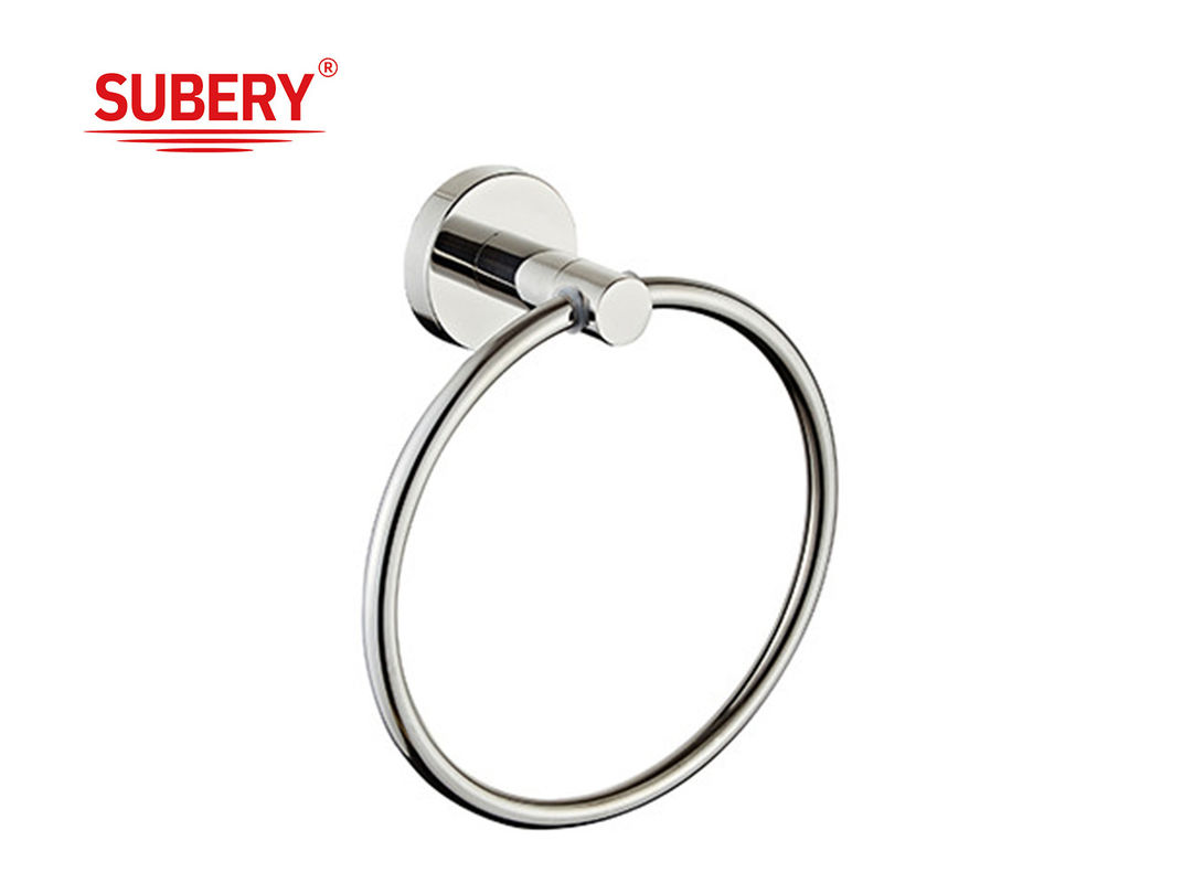 accessoires de salle de bain anneau de serviette en acier inoxydable facile à ranger boucle de serviette murale