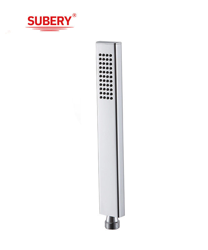 Microphone en laiton douche à main douche à main pour la colonne de douche salle de bain buse en silicium facile à nettoyer carré OEM