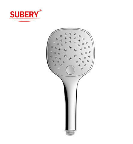 ABS 3 fonction douche à main douche à main pour la colonne de douche chrome salle de bain buse en silicone facile à nettoyer OEM