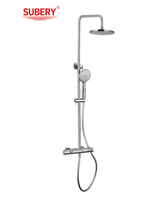 Vente directe d'usine salle de bains 304 en acier inoxydable monté sur le mur robinet à température constante ensemble de douche